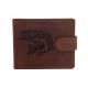 Pánska kožená peňaženka MERCUCIO svetlohnedá vzor 81 šťuka plná 2911906