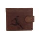 Pánska kožená peňaženka MERCUCIO svetlohnedá vzor 84 futbalista 2911906