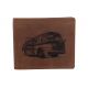 Pánska kožená peňaženka MERCUCIO svetlohnedá vzor 72 autobus retro 2911908