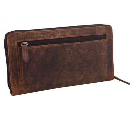 Kožená etue taška tmavohnedá 3511590