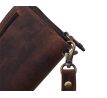 Kožená etue taška tmavohnedá 3511590