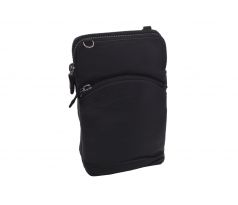 Dámska kožená crossbody kabelka čierna 2511538