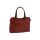 Dámska kožená kabelka červená 250135