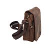 Pánske kožené crossbody tmavohnedý hunter V 250591