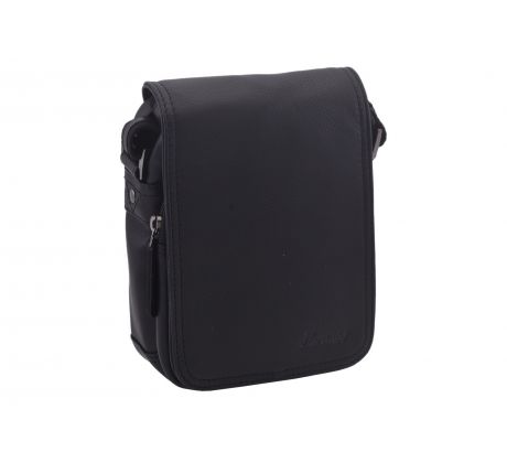 Pánske kožené crossbody čierna nappa 250591