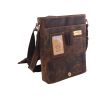 Pánske kožené crossbody tmavohnedý hunter V 250837