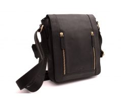 Pánske kožené crossbody čierny hunter 250836