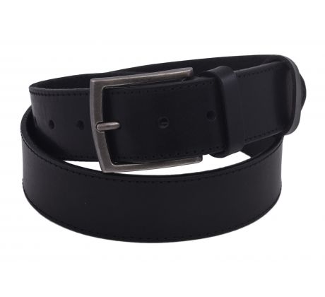 Pánsky kožený opasok 740-40-64 čierny prešitý pracka Urban
