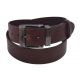 Pánsky kožený opasok 740-40-68 tmavohnedý hladký pracka Cobra