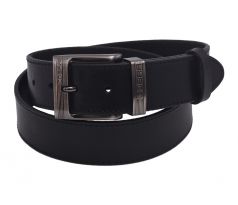 Pánsky kožený opasok 740-40-70 čierny prešitý pracka Cobra