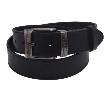 Pánsky kožený opasok 740-40-70 čierny prešitý pracka Cobra