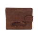 Pánska kožená peňaženka MERCUCIO svetlohnedá embos sumec celý 2911906