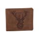 Pánska kožená peňaženka MERCUCIO svetlohnedá embos jeleň 2911908