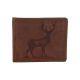 Pánska kožená peňaženka MERCUCIO svetlohnedá embos jeleň celý 2911908