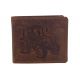 Pánska kožená peňaženka MERCUCIO svetlohnedá embos traktor 2911908
