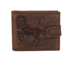 Pánska kožená peňaženka MERCUCIO svetlohnedá embos baran 2911927