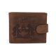 Pánska kožená peňaženka MERCUCIO svetlohnedá embos blíženci 2911927