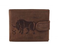Pánska kožená peňaženka MERCUCIO svetlohnedá embos býk 2911927