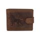 Pánska kožená peňaženka MERCUCIO svetlohnedá embos lev 2911927