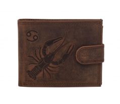 Pánska kožená peňaženka MERCUCIO svetlohnedá embos rak 2911927