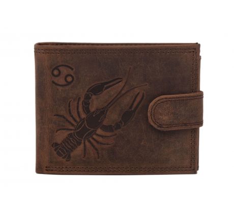 Pánska kožená peňaženka MERCUCIO svetlohnedá embos rak 2911927