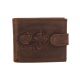 Pánska kožená peňaženka MERCUCIO svetlohnedá embos škorpión 2911927