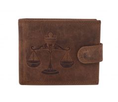 Pánska kožená peňaženka MERCUCIO svetlohnedá embos váhy 2911927