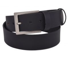 Pánsky kožený opasok 763-40-01 čierny hladký pracka Medard