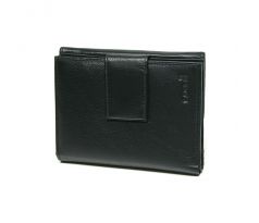 Dámska kožená peňaženka PWL-365 čierna